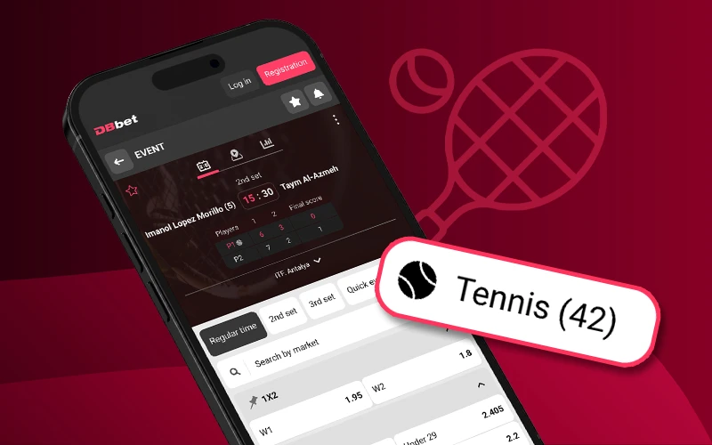 Tennis bo'yicha jonli garovlarni DBBet-da kuzatib boring.