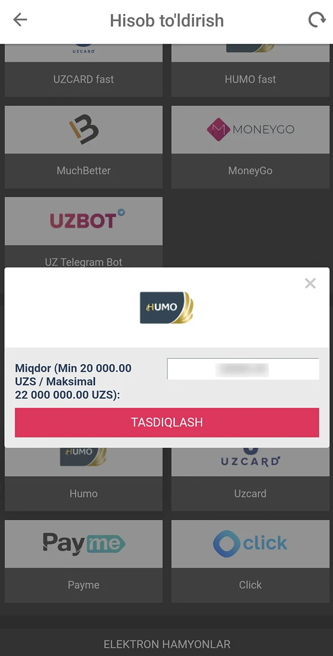 Rasmiy DBbet veb-saytida xavfsiz tarzda pul qo'shing.