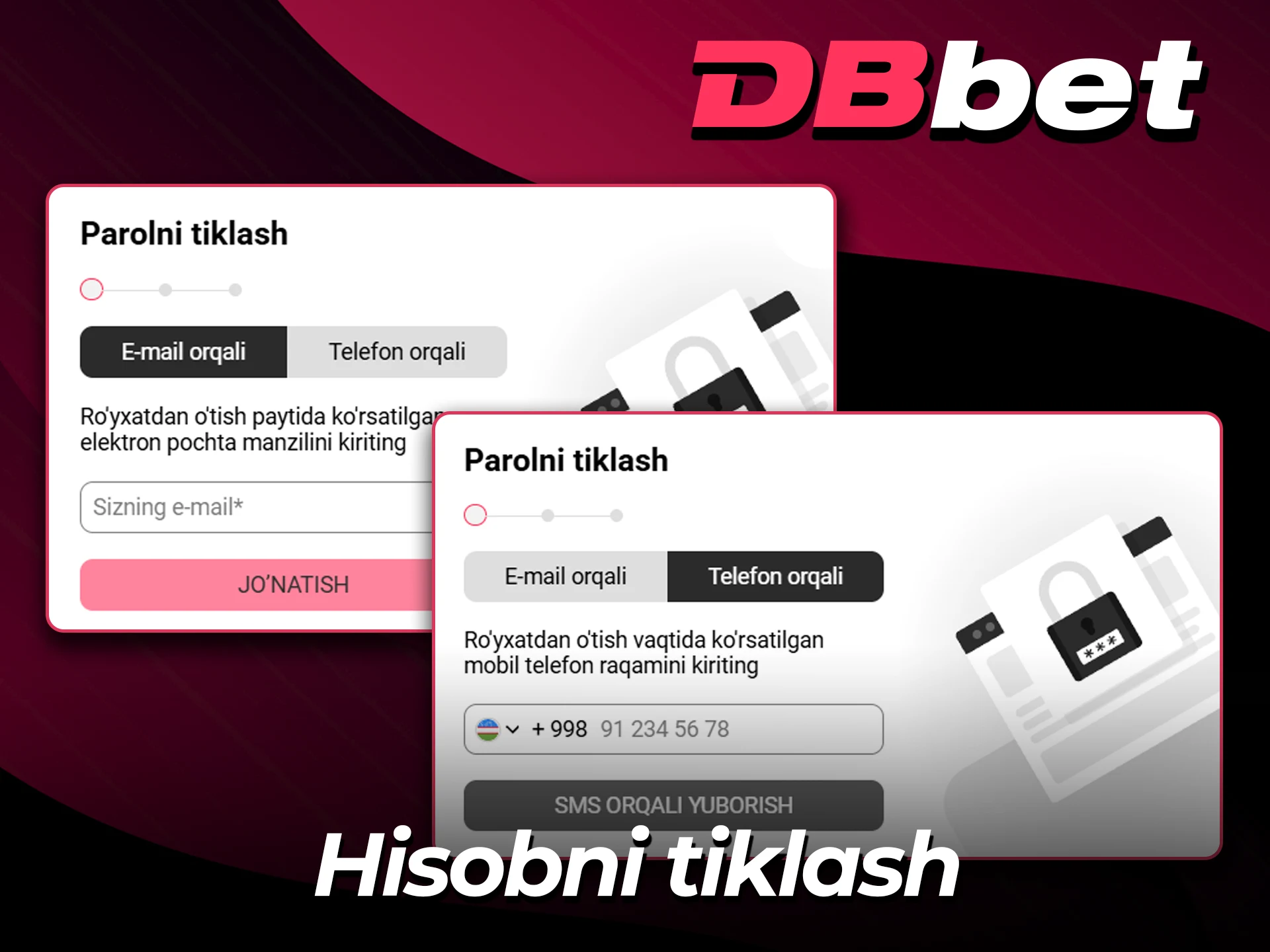 Rasmiy DBbet veb-saytiga kirish huquqini tiklang.
